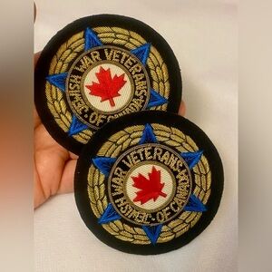 🏵️Canadian Veteran Patches with Maple Leaf. Jewish war veteran 🏵️